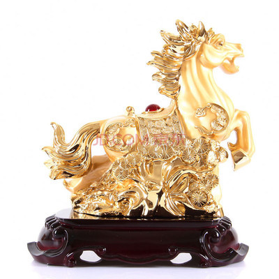 立马发财 酷宝礼坊MRJ-034金马摆件的工艺价值与文化寓意